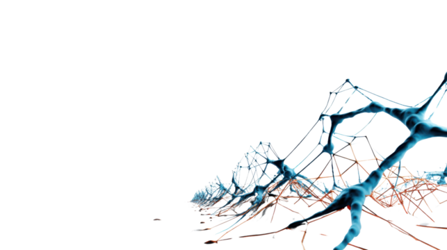 Abstract blue background with flowing lines