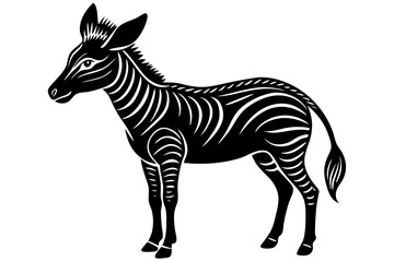 Cute Forest Animal Vector Line Art – Cartoon Clipart, Logo Icon, Funny Wildlife Illustration on White Background