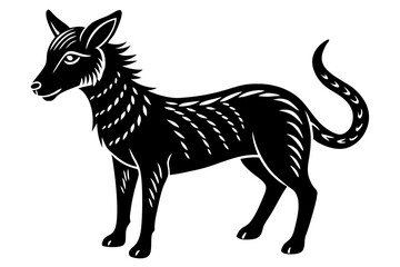 Cute Forest Animal Vector Line Art – Cartoon Clipart, Logo Icon, Funny Wildlife Illustration on White Background