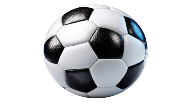 Classic Soccer Ball: A classic black and white soccer ball, ready for the next game. It’s the epitome of sportsmanship and passion.