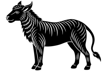 Cute Forest Animal Vector Line Art – Cartoon Clipart, Logo Icon, Funny Wildlife Illustration on White Background