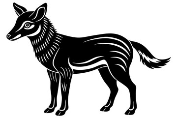 Cute Forest Animal Vector Line Art – Cartoon Clipart, Logo Icon, Funny Wildlife Illustration on White Background