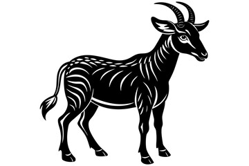 Cute Forest Animal Vector Line Art – Cartoon Clipart, Logo Icon, Funny Wildlife Illustration on White Background