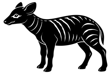 Cute Forest Animal Vector Line Art – Cartoon Clipart, Logo Icon, Funny Wildlife Illustration on White Background