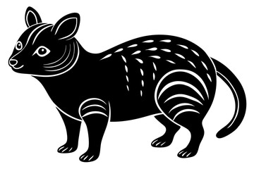 Cute Forest Animal Vector Line Art – Cartoon Clipart, Logo Icon, Funny Wildlife Illustration on White Background