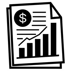 Financial-report-icon Digital Financial Concept Graphic