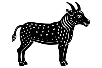 Cute Forest Animal Vector Line Art – Cartoon Clipart, Logo Icon, Funny Wildlife Illustration on White Background