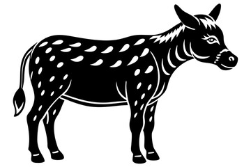 Cute Forest Animal Vector Line Art – Cartoon Clipart, Logo Icon, Funny Wildlife Illustration on White Background