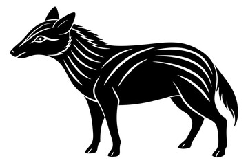 Cute Forest Animal Vector Line Art – Cartoon Clipart, Logo Icon, Funny Wildlife Illustration on White Background