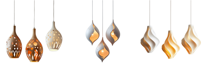 transparent png background. Ai generated - Set of A stylish modern desk lamp with adjustable arm and minimalistic design transparent png background. Ai generated