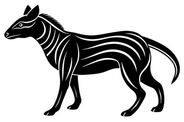 Cute Forest Animal Vector Line Art – Cartoon Clipart, Logo Icon, Funny Wildlife Illustration on White Background