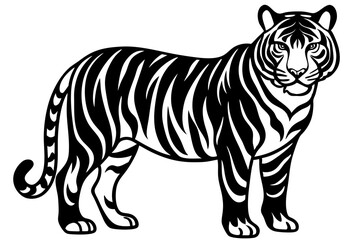 Cute Forest Animal Vector Line Art – Cartoon Clipart, Logo Icon, Funny Wildlife Illustration on White Background