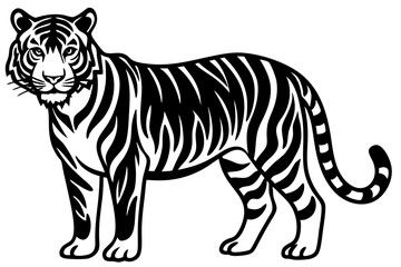 Cute Forest Animal Vector Line Art – Cartoon Clipart, Logo Icon, Funny Wildlife Illustration on White Background