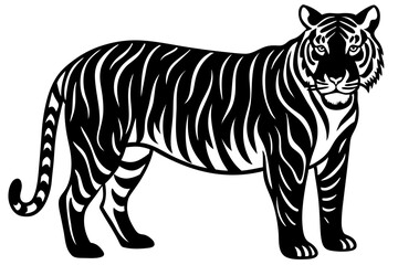 Fototapeta premium Cute Forest Animal Vector Line Art – Cartoon Clipart, Logo Icon, Funny Wildlife Illustration on White Background