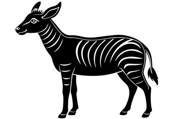 Cute Forest Animal Vector Line Art – Cartoon Clipart, Logo Icon, Funny Wildlife Illustration on White Background