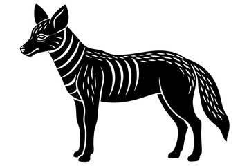 Cute Forest Animal Vector Line Art – Cartoon Clipart, Logo Icon, Funny Wildlife Illustration on White Background