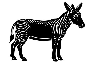 Cute Forest Animal Vector Line Art – Cartoon Clipart, Logo Icon, Funny Wildlife Illustration on White Background