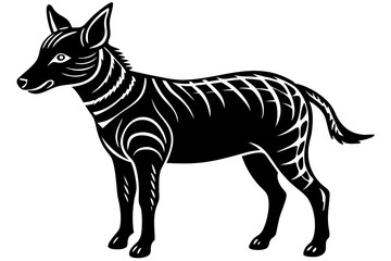 Cute Forest Animal Vector Line Art – Cartoon Clipart, Logo Icon, Funny Wildlife Illustration on White Background