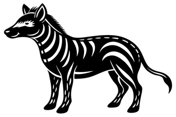 Cute Forest Animal Vector Line Art – Cartoon Clipart, Logo Icon, Funny Wildlife Illustration on White Background