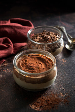 Layered Chocolate Ricotta Glass Dessert