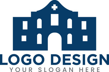 Hospital icon set. Duotone color. Vector illustration. Containing hospital, pharmacy, placeholder, hospitalbed, firstaidkit, condo logo design