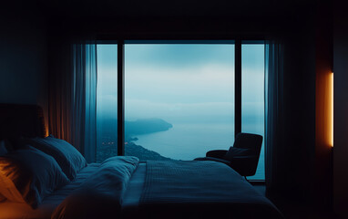 Fototapeta premium view from the window to the sea