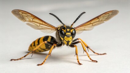 Obraz premium Beewolf wasp on studio background 
