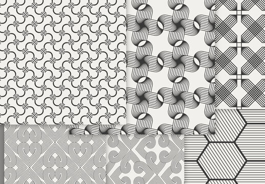 Patterns Simple Geometric Dark on Light Background