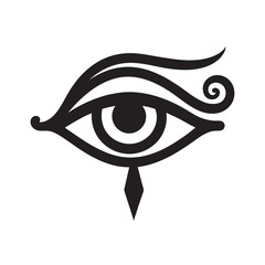 Ornamental Eye Of Horus Silhouette