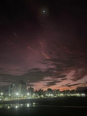 amanhecer no boqueirao - praia grande