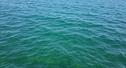 Obraz premium Serene Teal Ocean Water Texture Calm Sea Surface Background