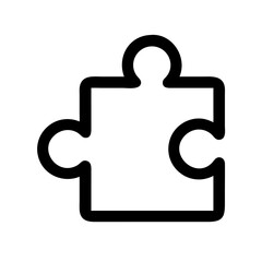 Obraz premium puzzle piece icon