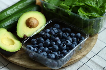 Healthy food set. Smoothies, keto, fitness food.