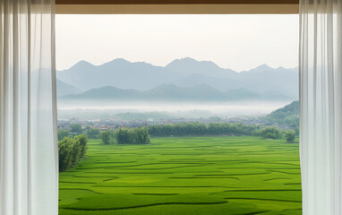 Poetic dwelling in pastoral scenery