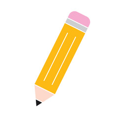 Classic wood pencil icon. Vector