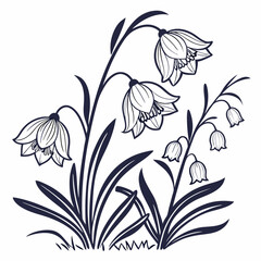 vector illustration of flowers
