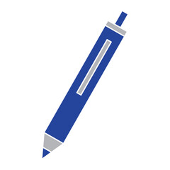 Click pen writing icon. Vector
