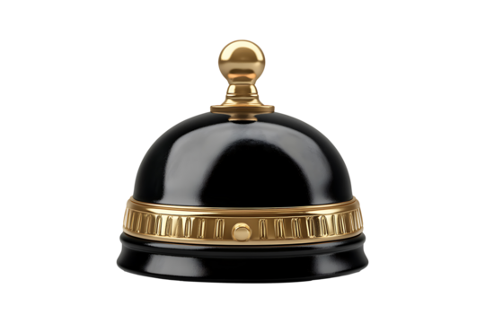Service bell isolated on transparent background
