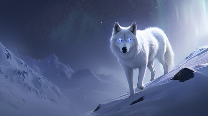 eagle with luminous feathers soaring above a futuristic canyon where the cliffs pulse with neon veins 