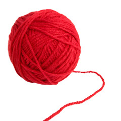 ball of wool isolated on transparent background