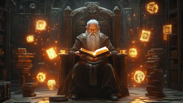 The Ancient Wizard's Arcane Library: A Realm of Magic and Mysticism