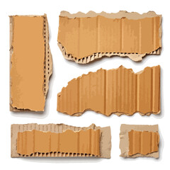 set of brown cardboard boxes