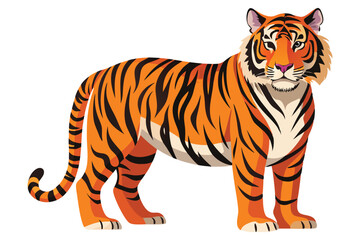 Majestic Tiger Full Body Standing Portrait