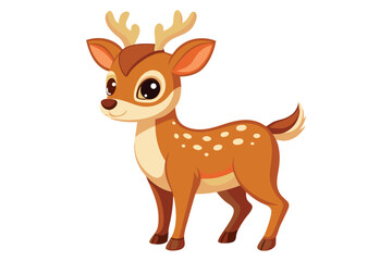 Obraz premium Deer Vector Cute Animal Illustration