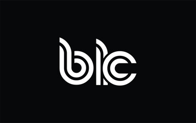 Obraz premium BLC Creative Unique Modern Letter Logo Design. Stylized logo featuring a unique letter design, presenting abstract minimalist aesthetics and modern appeal.