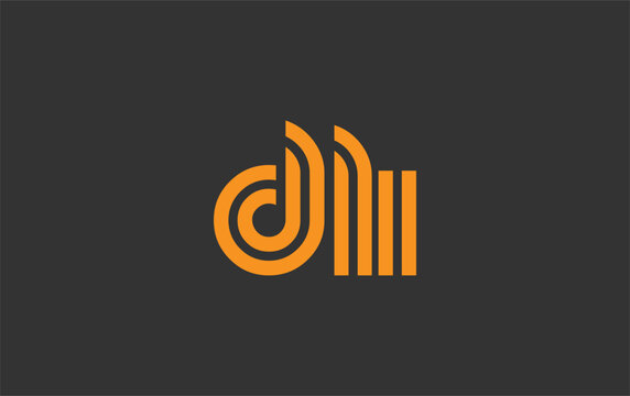 DLI Creative Unique Modern Letter Logo Design. Stylized logo featuring a unique letter design, presenting abstract minimalist aesthetics and modern appeal.