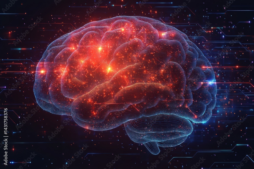 Poster A Detailed Visualization of the Human Brain and Its Complex Functions