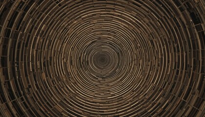 Fototapeta premium Spiral pattern design abstract digital art centered view textured environment modern aesthetics