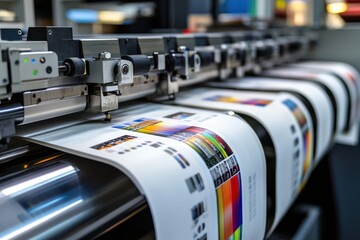 Industrial printer for colorful label production