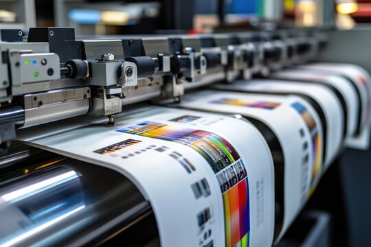 Industrial printer for colorful label production